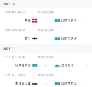 冲击欧洲杯正赛！哈萨克斯坦1-0力克北爱尔兰，积分追平芬兰 超越丹麦